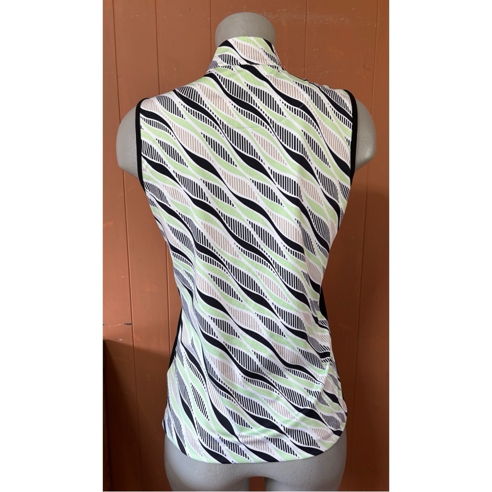 TAIL Quarter Zip Mock Neck Sleeveless Golf Top S - Picture 3 of 11